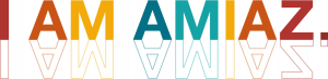 I AM AMIAZ Logo Spiegelung